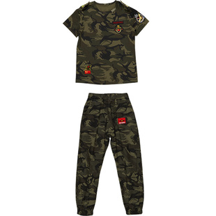 儿童迷彩服套装纯棉夏季短袖男童特种兵衣服正版男孩军装演出服装