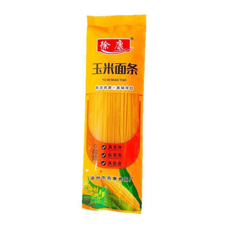 玉米面条粗粮无添加挂面黄面条