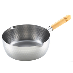 日本原装进口yoshikawa吉川雪平锅小锅不锈钢奶锅煮面汤锅辅食锅