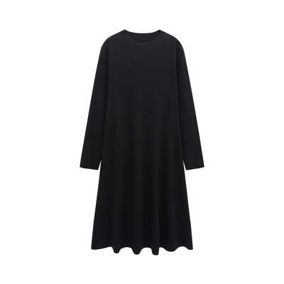 大码胖mm秋冬内搭针织连衣裙子女