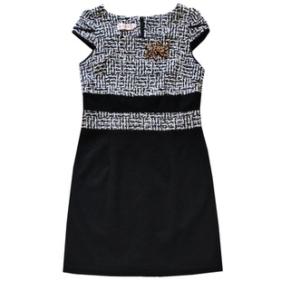 秋冬季马甲连衣裙低领盖袖挂里修身优雅高档简洁大方保暖裙特价