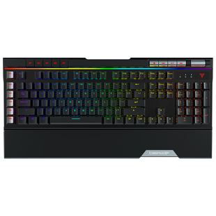 狼派虚空战舰EX机械键盘樱桃cherry青轴银轴红轴RGB光大手托编程