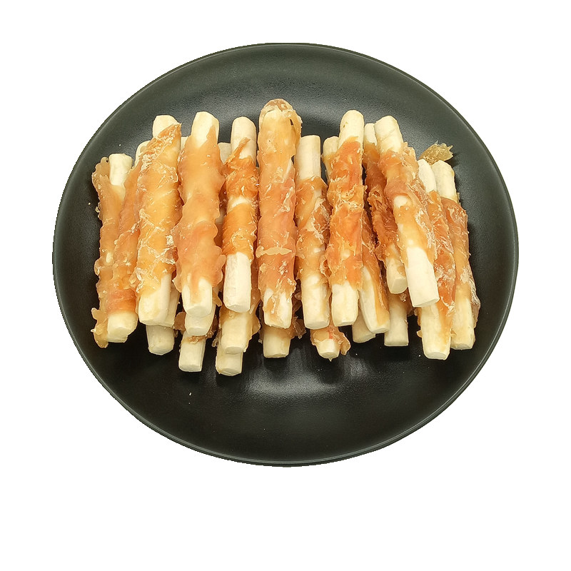 宠物零食 鸡肉绕钙奶棒800g泰迪拉布拉多训犬狗狗零食补钙磨牙棒
