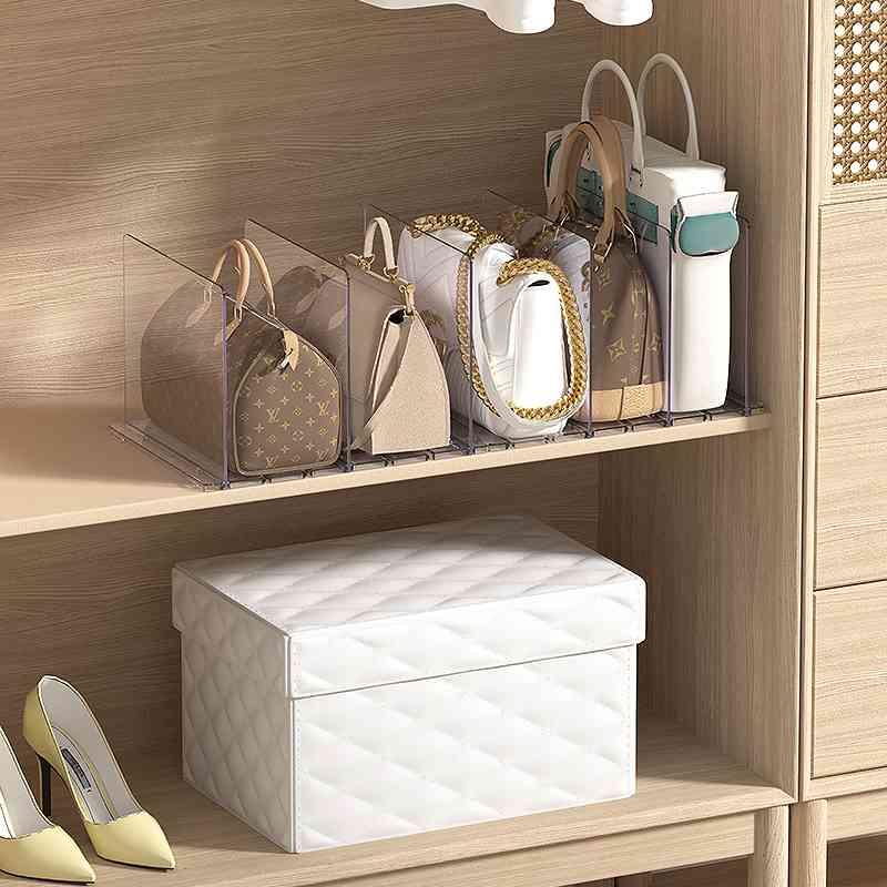 包包分隔板包架衣柜收纳自由隔断置物架桌面书架整理挡板神器