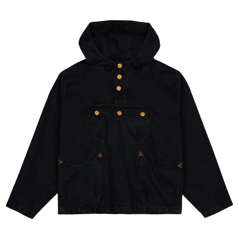 脑逝DenimSmock连帽工装牛仔衣