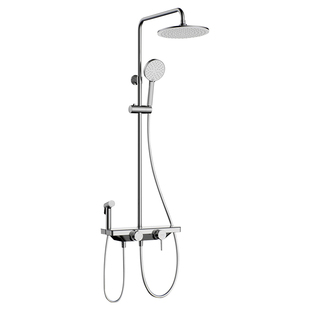 箭牌卫浴花洒增压钢琴键置物枪色卫生间淋浴花洒套装淋浴家用