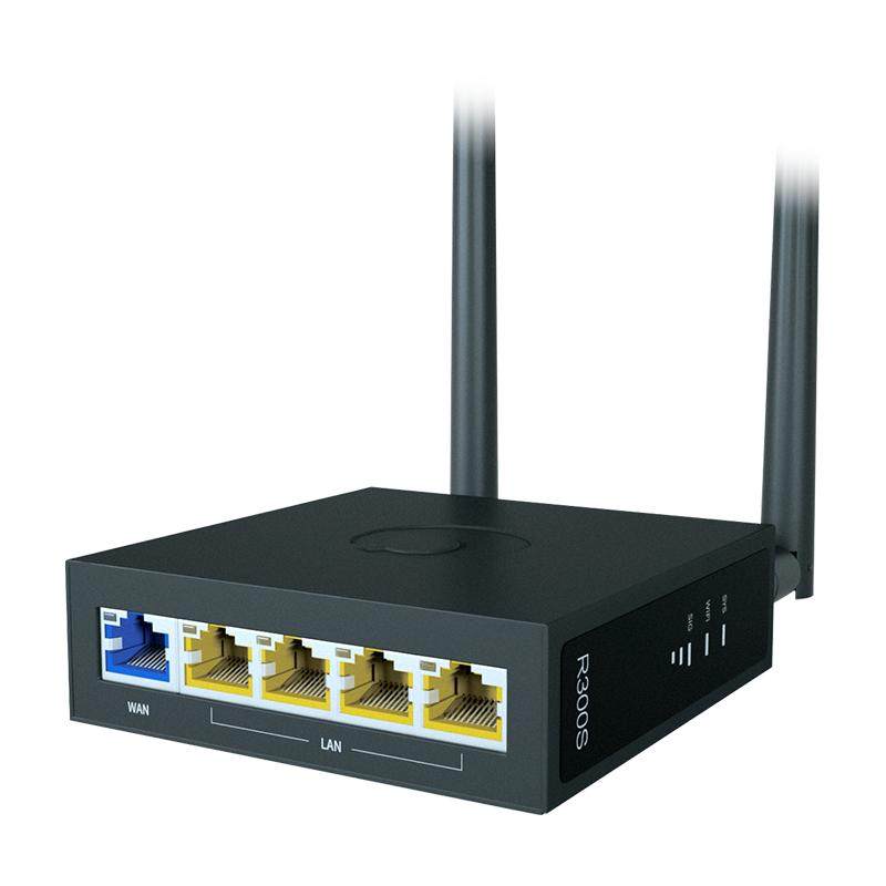蒲公英4G工业无线路由器R300S多网口导轨式全网通可插卡WIFI远程PLC上下载异地局域网4G转有线CPE内网穿透