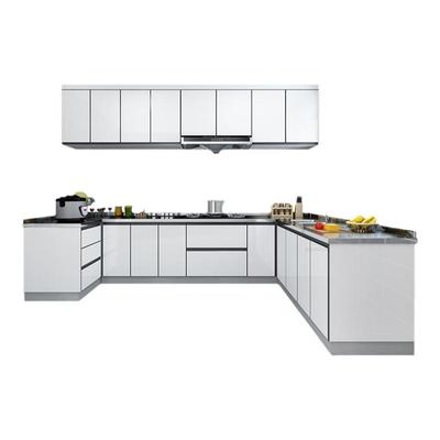 上海304不锈钢整体橱柜定制简约现代家用厨房翻新拆旧加厚灶台面