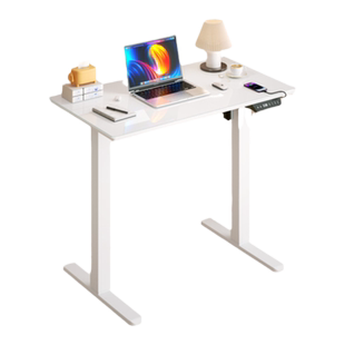 joyseeker智能电动升降桌电脑桌小尺寸书桌钢化玻璃办公家用移动