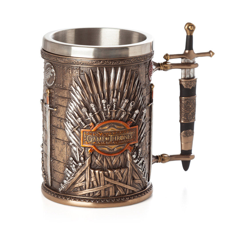冰与火之歌权利的游戏周边马克杯创意个性不锈钢啤酒威士忌红酒杯
