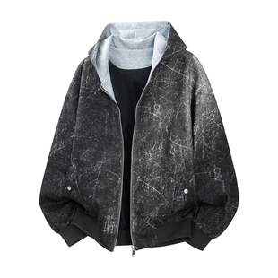 NASA STUSY美式复古2026春秋装新款男款工装夹克痞帅高级感外套