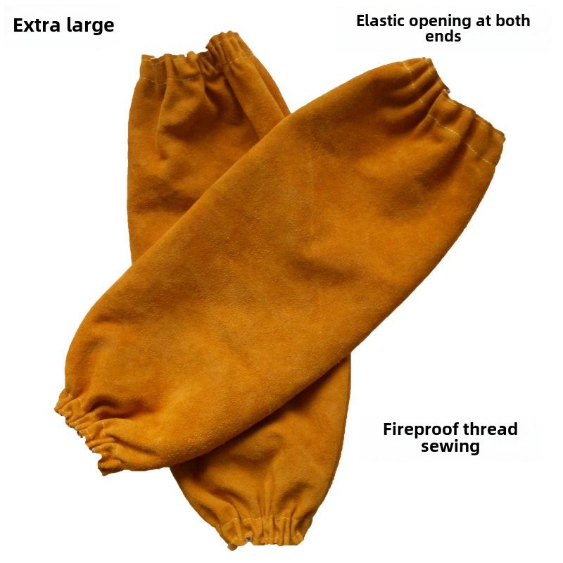 牛皮套袖电焊防火花隔热套袖防火袖套电焊防护服焊工服电焊工作服