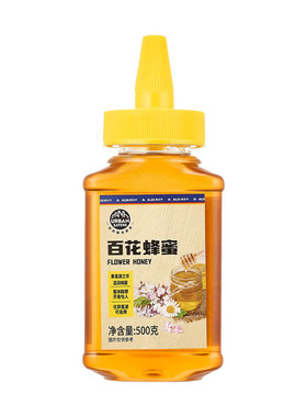 ALDI奥乐齐超市代购百花蜜500g挤瓶装蜂蜜烘焙甜点办公室茶饮调味