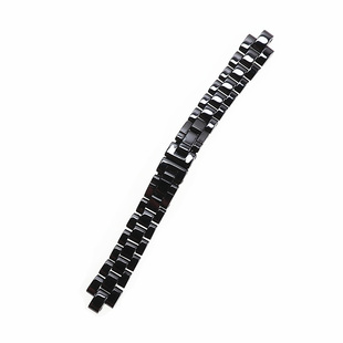 代用J12黑色白色男女款六针大小34mm陶瓷情侣表带配件