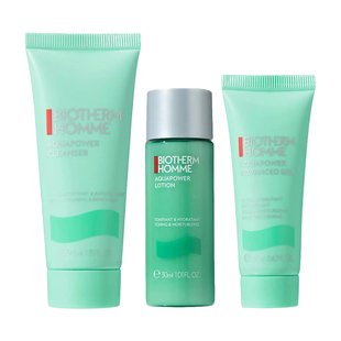 碧欧泉水动力三件套小样洗面奶爽肤水保湿乳90ml 男士洁面水乳