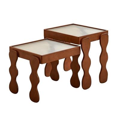 全友家居中古风实木茶几