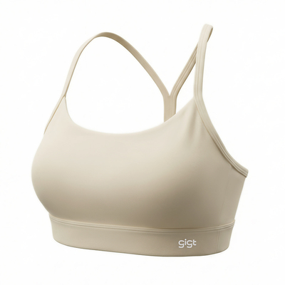 gigt极吉尼龙66运动内衣女可拆卸瑜伽文胸Y字美背透气健身背心春