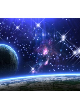 现代简约创意星空地球宇宙地毯