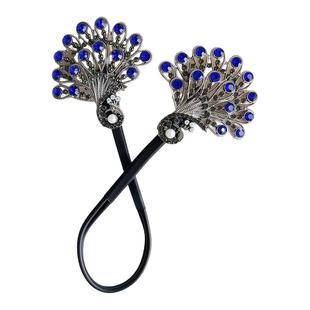 孔雀开屏盘发器2025新款懒人扭扭夹高级感发饰发夹优雅头饰发簪子