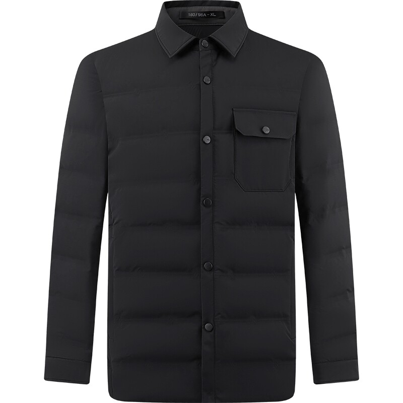 柒牌衬衫式羽绒服男2023冬季新款