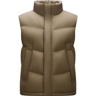 森马羽绒马甲男冬90绒子防泼水外套中性情侣宽松立领上衣保暖轻便