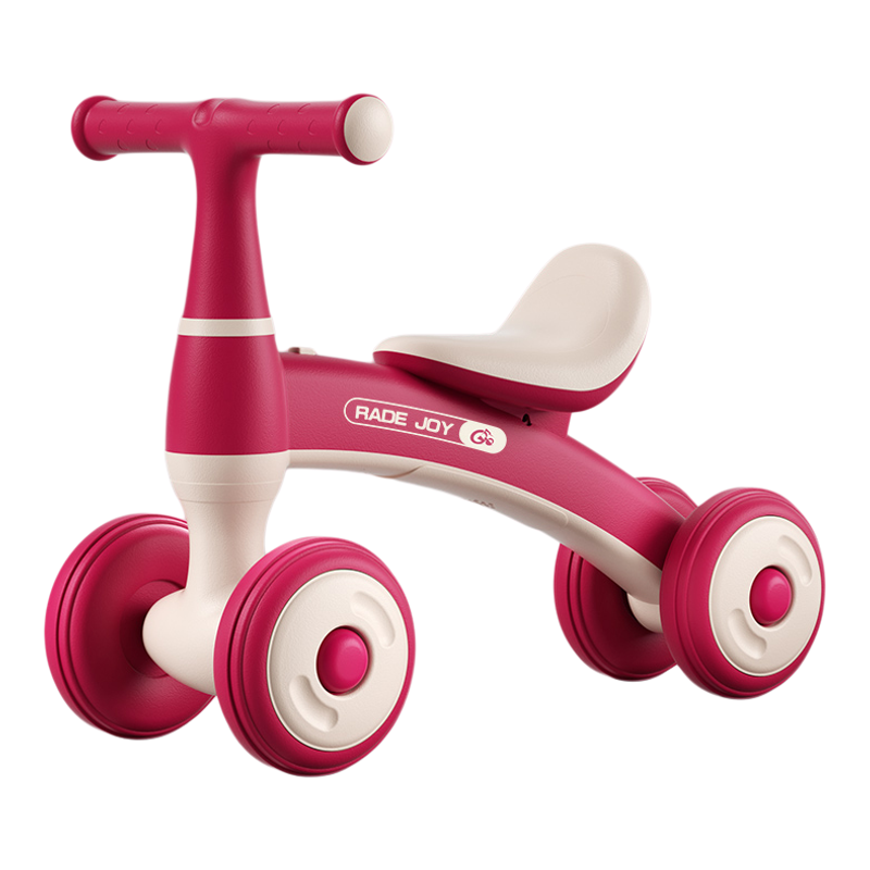 婧麒儿童平衡车宝宝滑行车2025新款1-3岁溜溜车四轮滑步车无脚踏