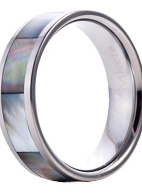 钨金戒指贝壳时尚饰品