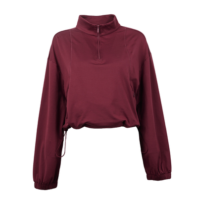 奔跑吧卡卡加绒运动卫衣女半拉链宽松瑜伽健身服上衣软糯长袖秋冬