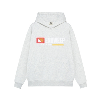 Endweep潮牌发泡印花连帽卫衣