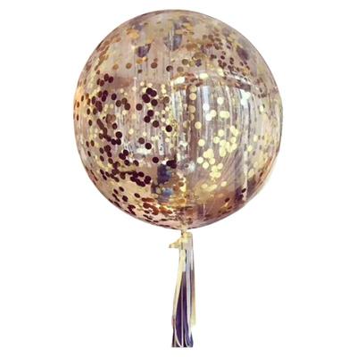 透明波波球生日订婚结婚布置