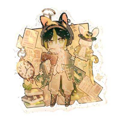 原神凡尔赛系列同人亚克力钥匙扣挂件妮露多莉钟离柯莱温迪提纳里