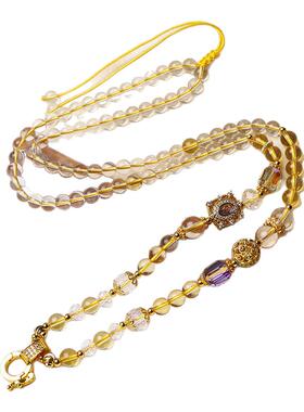 天然水晶九尾吊坠绳水晶吊坠配链