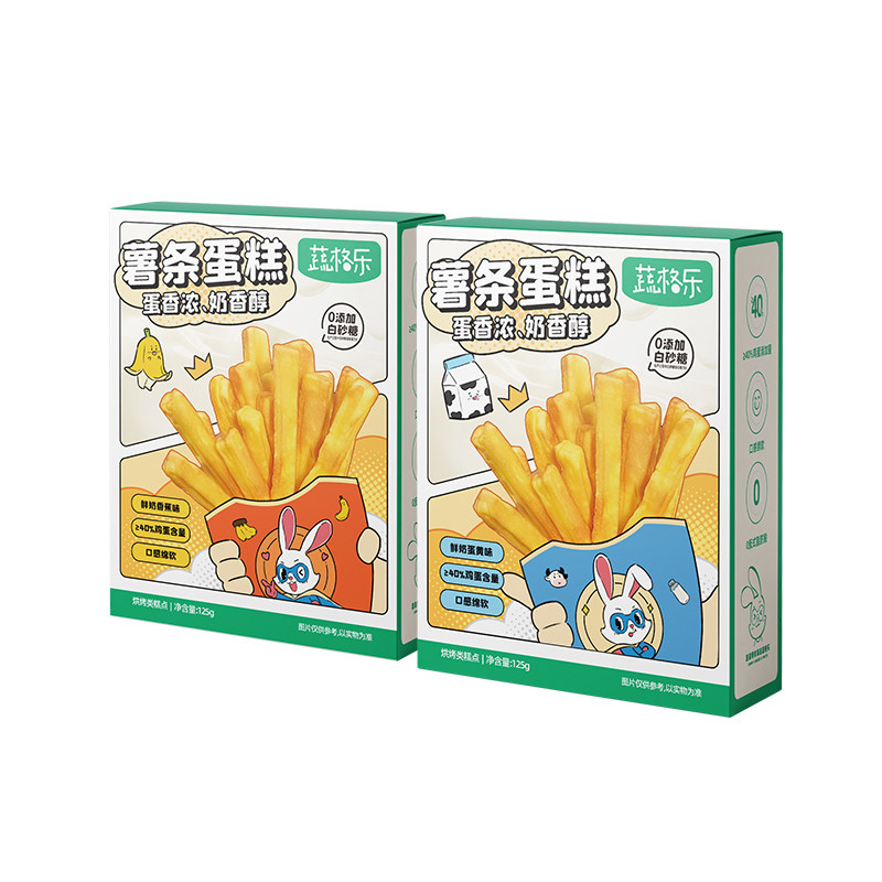 蔬格乐小薯条蛋糕宝宝儿童鸡蛋牛中式糕点/新中式糕点