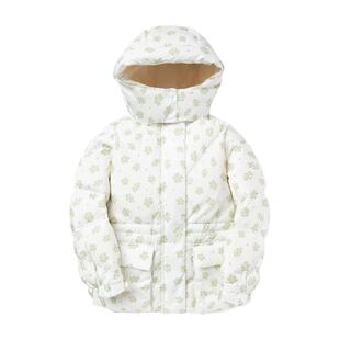巴拉巴拉童装女童羽绒服秋冬季儿童连帽保暖外套收腰时尚中大童潮