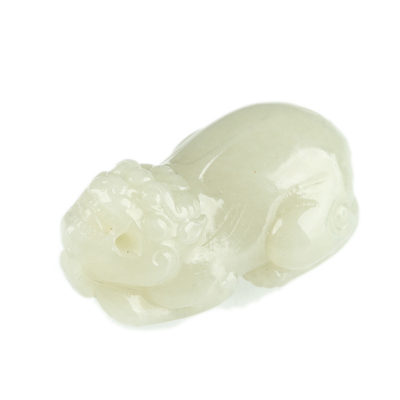 欧说珠宝和田玉貔貅吊坠保真