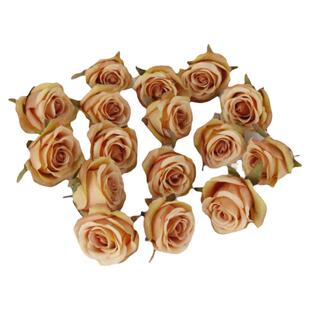 diy手作花环材料 谷美配件 礼盒装饰 复古玫瑰花头花朵 假花绢花