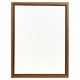免装裱油画框带空白亚麻油画布成品油画框装裱窄边简约油画框挂墙