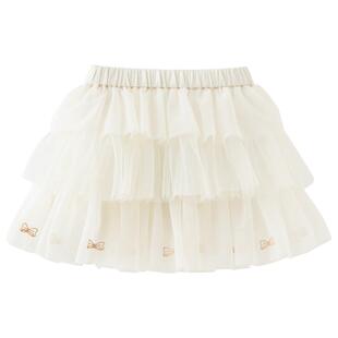 戴维贝拉女童半身裙2026春装新款中大童洋气网纱裙儿童裙子童装