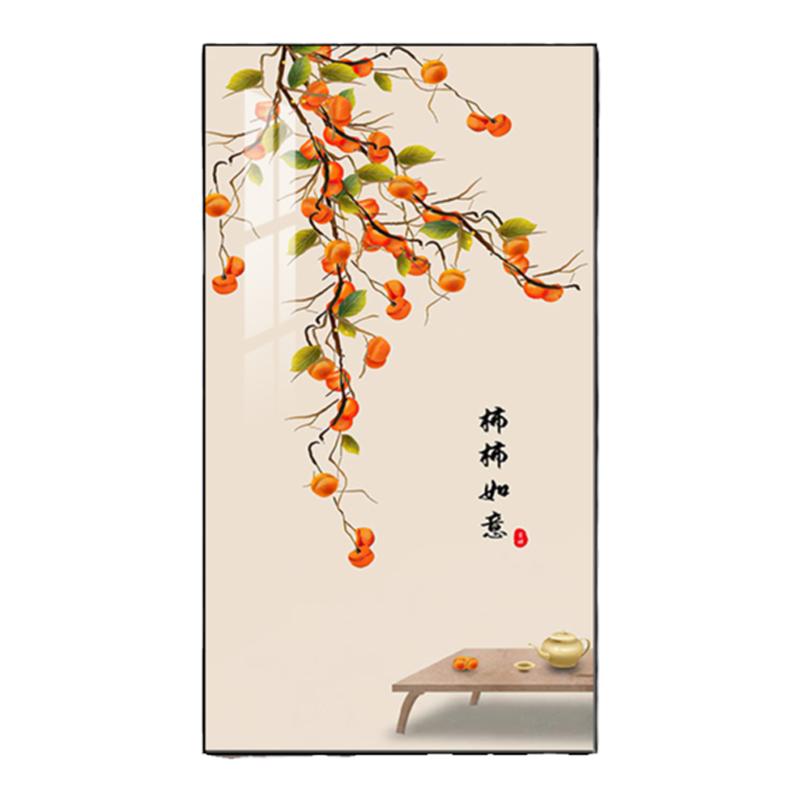 事事如意玄关装饰画新中式走廊过道尽头墙壁画客厅入户正对门挂画