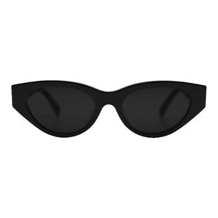 massing猫眼时尚高级感黑框白框太阳眼镜显脸小猫眼墨镜A&M-016