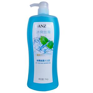 丹姿薄荷冰爽沐浴露清凉玫瑰香柠