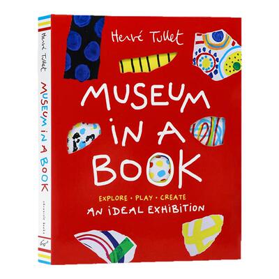 书中的博物馆英文原版 Museum in a Book 儿童玩具书亲子互动培养想象力Herve Tullet法国创意大师埃尔维杜莱儿童艺术启蒙颜色认知