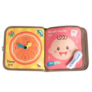 宝宝0-1岁布书早教婴儿撕不烂可啃咬撕撕书6个月魔术贴玩具安静书