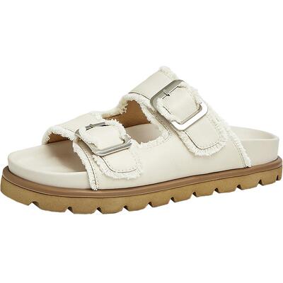 天美意2023夏新款厚底勃肯拖复古时尚休闲百搭女拖鞋AK014BT3