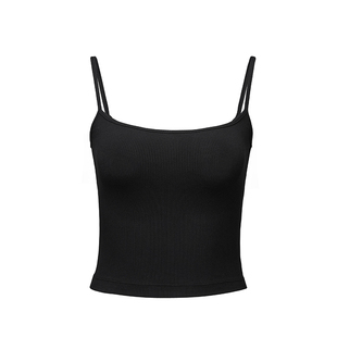 asomesome白色螺纹吊带背心女短款美背遮副乳修身内搭打底上衣
