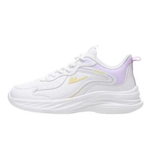 回力女鞋小白鞋皮面2026春季新款减震软底休闲鞋运动跑步鞋防泼水