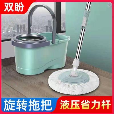 速八拖把桶套装好家用神旋转双旋转拖拖把免洗桶拖把地板懒人驱动
