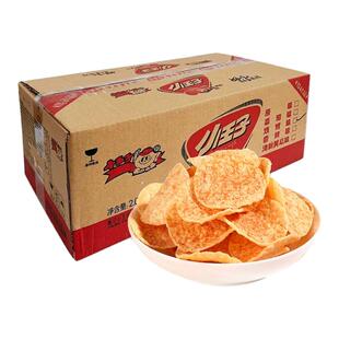 小王子薯片整箱散装超大包按4斤称原味番茄烧烤香辣黄瓜休闲零食