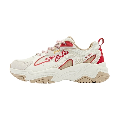 锦鲤2乔丹老爹鞋女2026新年红色本命年黑白增高休闲鞋增高女鞋子