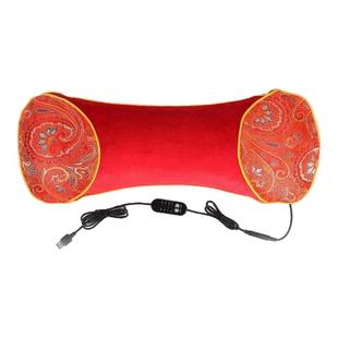 诗念电热艾草枕头家用颈椎热敷枕助睡眠艾绒加热枕艾灸理疗骨头枕